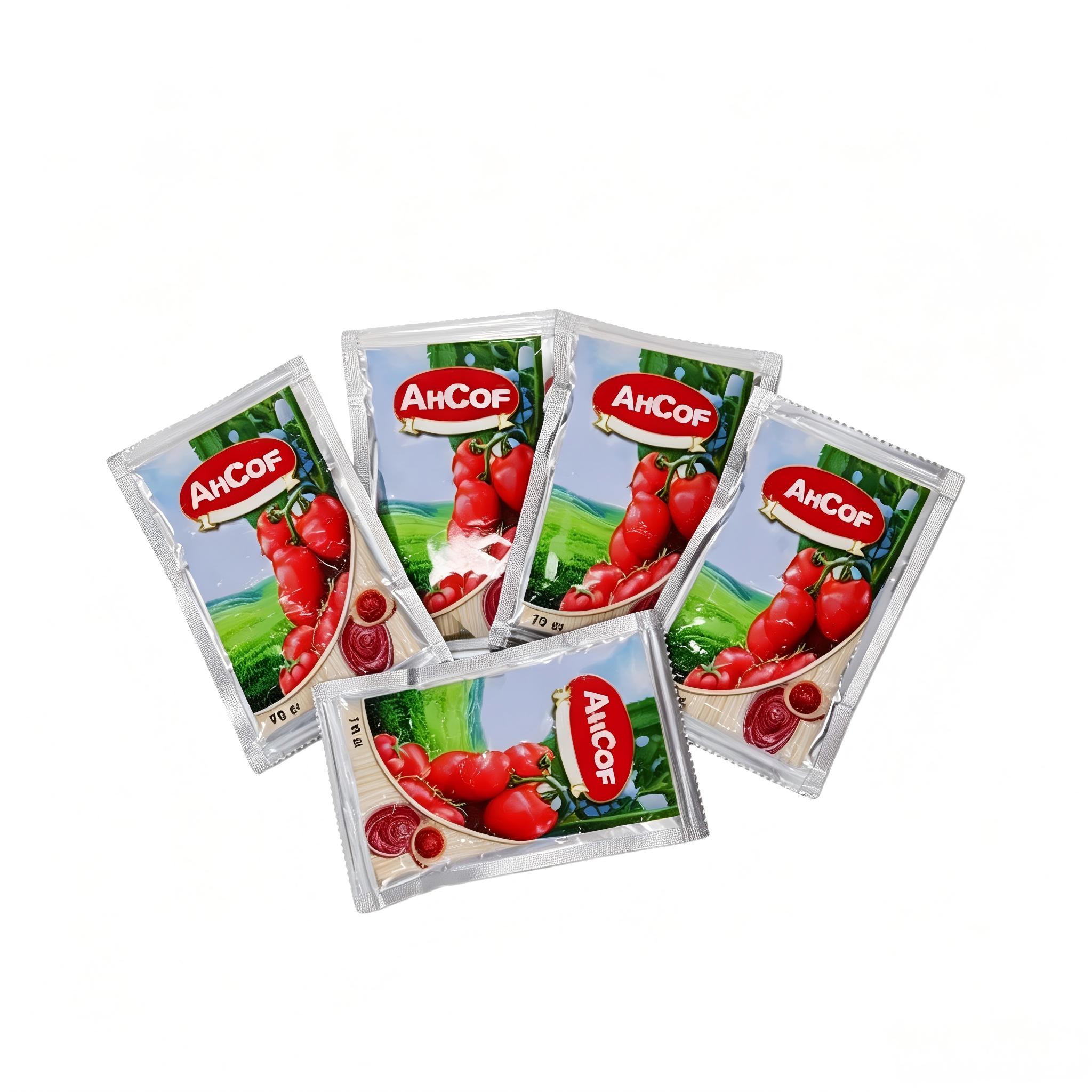 Concentré de tomates en sachet de 70 g en gros | Concentré de tomates pur pour le marché mondial