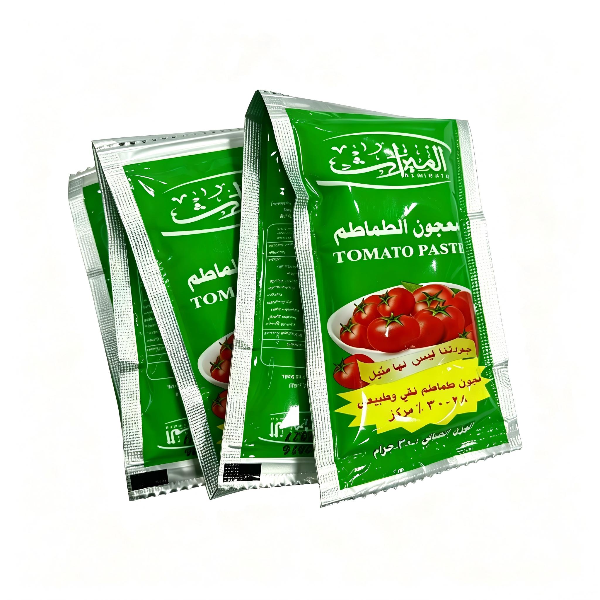 Concentré de tomates en sachet | Sachet de marque privée OEM/ODM