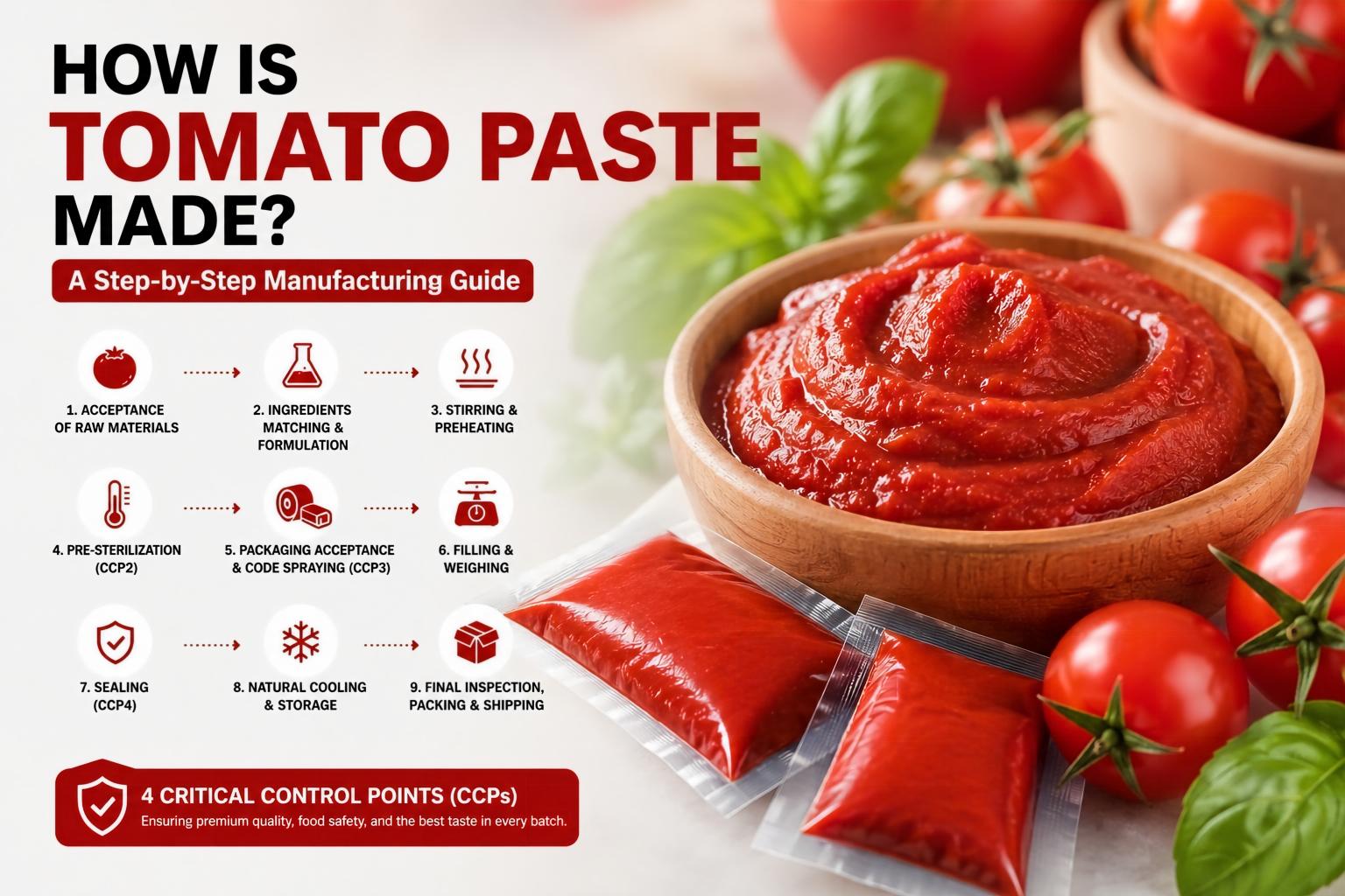 Comment fabrique-t-on la pâte de tomates ? Un guide de fabrication étape par étape