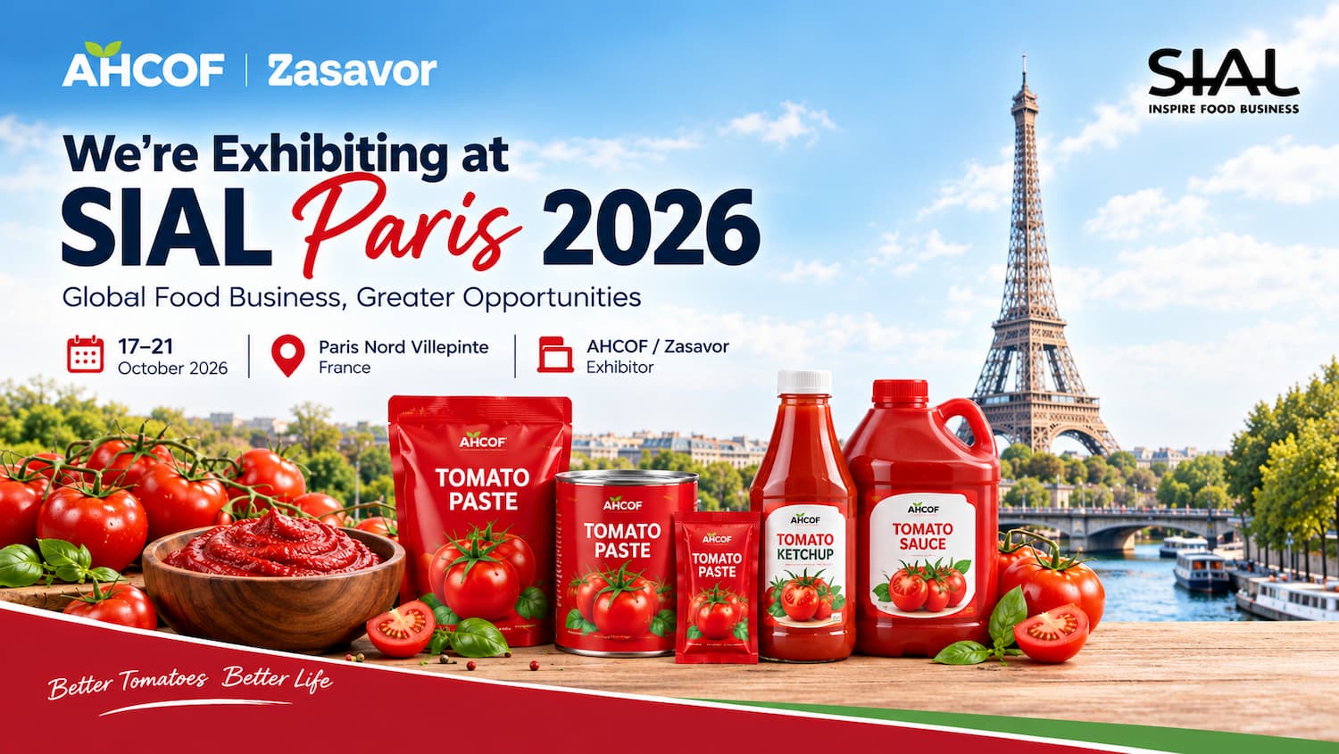 Direction SIAL Paris 2026 : rencontrez AHCOF et Zasavor en France !